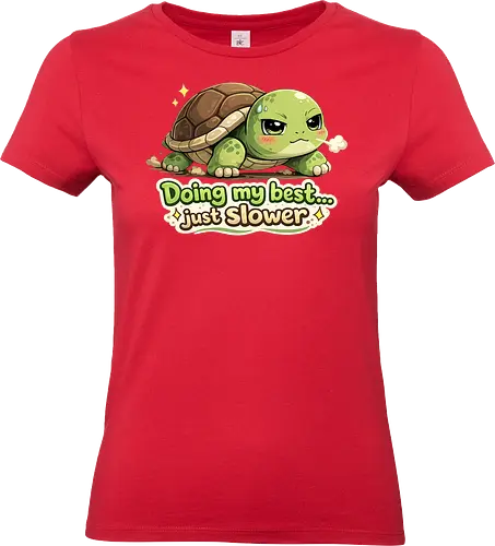 Doing my best… just slower - Smilow, Twitch, Streamer, Katze, Chaos, Turtle - Standard T-Shirt (Women)