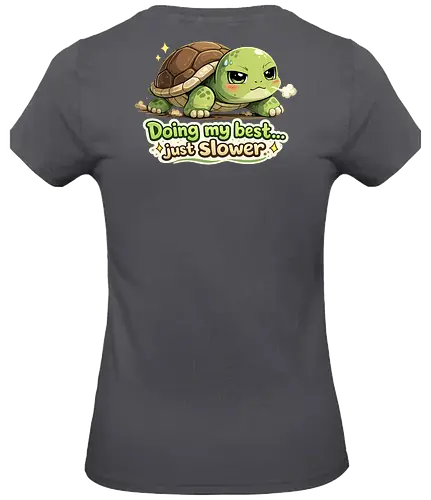 Doing my best… just slower Back - Smilow, Twitch, Streamer, Katze, Chaos, Turtle - Standard T-Shirt (Women)