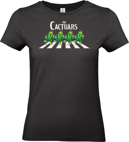 The Cactuars - Final, abbey road, rpg, jrpg, games, old games, cloud, Gaming, Villain, beatles, Cactus, needle, fantasy 7 - Standard T-Shirt (Women)