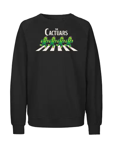 The Cactuars - Final, abbey road, rpg, jrpg, games, old games, cloud, Gaming, Villain, beatles, Cactus, needle, fantasy 7 - Fairtrade Sweatshirt