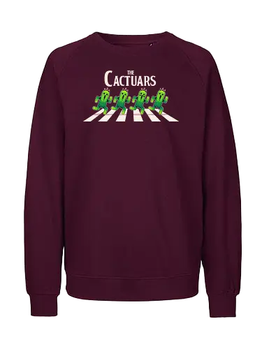The Cactuars - Final, abbey road, rpg, jrpg, games, old games, cloud, Gaming, Villain, beatles, Cactus, needle, fantasy 7 - Fairtrade Sweatshirt