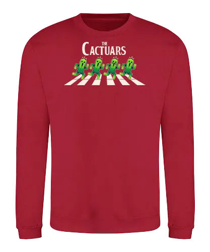 The Cactuars - Final, abbey road, rpg, jrpg, games, old games, cloud, Gaming, Villain, beatles, Cactus, needle, fantasy 7 - Sweatshirt