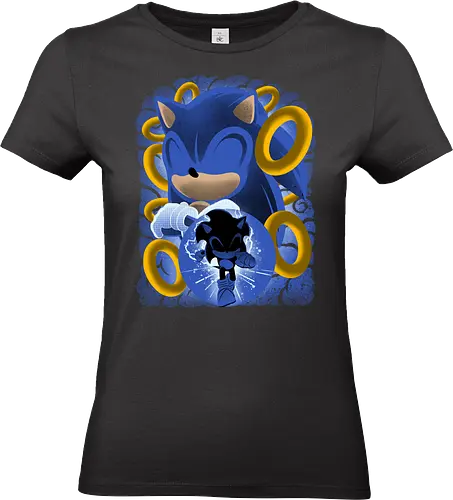 Classic Blue Hedgehog - Hedgehog, hedgehog, game - Standard T-Shirt (Women)