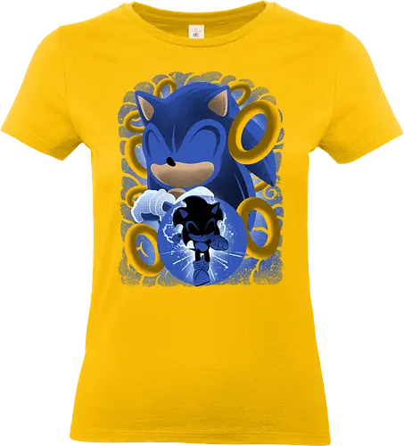 Classic Blue Hedgehog - Hedgehog, hedgehog, game - Standard T-Shirt (Women)