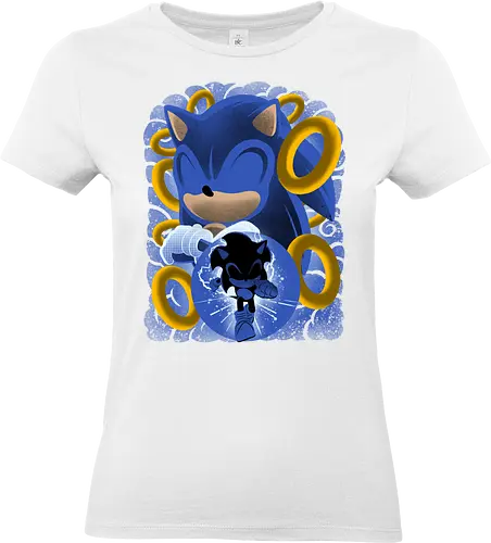 Classic Blue Hedgehog - Hedgehog, hedgehog, game - Standard T-Shirt (Women)
