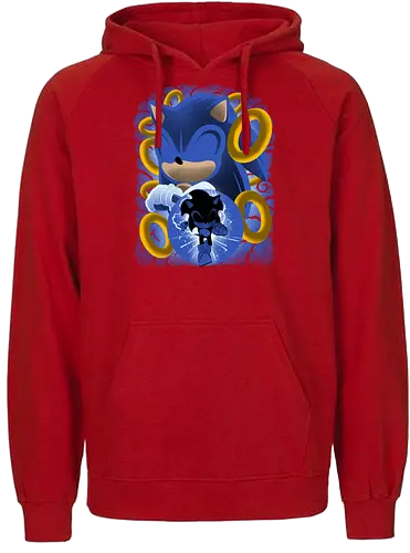 Classic Blue Hedgehog - Hedgehog, hedgehog, game - Fairtrade Hoodie