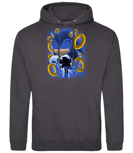 Classic Blue Hedgehog - Hedgehog, hedgehog, game - Standard Hoodie