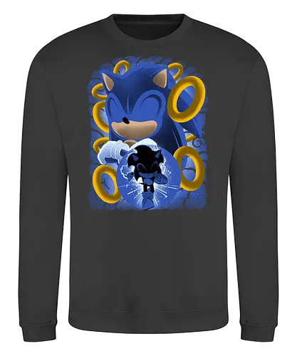 Classic Blue Hedgehog - Hedgehog, hedgehog, game - Sweatshirt