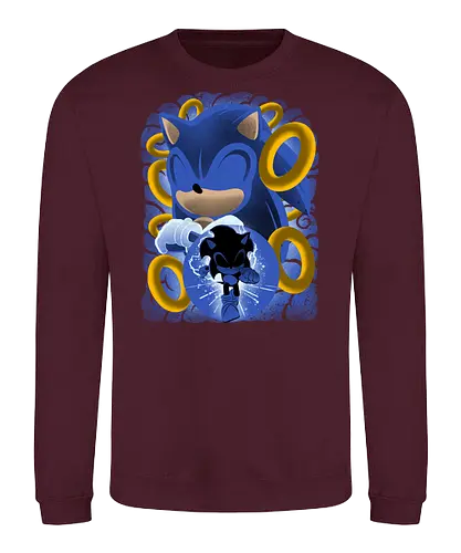 Classic Blue Hedgehog - Hedgehog, hedgehog, game - Sweatshirt
