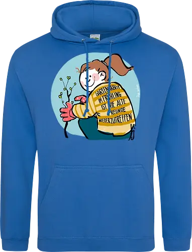 Gartenarbeit im Frühling.. - Ringelpullisprüche, Ringeldinger, streifenweise, Spruch, Weisheit, Motivation, Ringelpulli, SprücheShirt, Cartoon Illustration, Statement, Handgezeichnet, Humor, Selbstironie, Streifenpulli, Spruchshirt, deutsch - Standard Hoodie