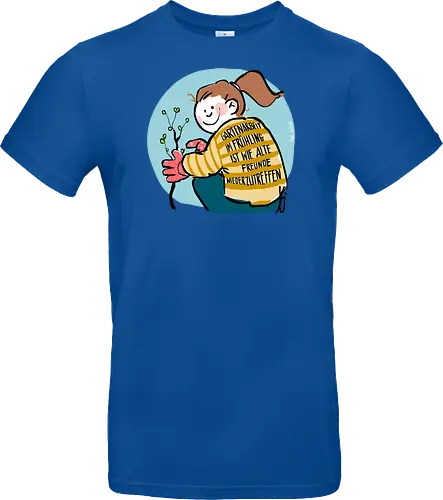 Gartenarbeit im Frühling.. - Ringelpullisprüche, Ringeldinger, streifenweise, Spruch, Weisheit, Motivation, Ringelpulli, SprücheShirt, Cartoon Illustration, Statement, Handgezeichnet, Humor, Selbstironie, Streifenpulli, Spruchshirt, deutsch - Standard T-Shirt