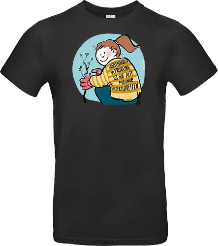 Gartenarbeit im Frühling.. - Ringelpullisprüche, Ringeldinger, streifenweise, Spruch, Weisheit, Motivation, Ringelpulli, SprücheShirt, Cartoon Illustration, Statement, Handgezeichnet, Humor, Selbstironie, Streifenpulli, Spruchshirt, deutsch - Standard T-Shirt