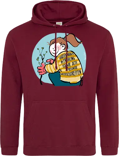 Gartenarbeit im Frühling.. - Ringelpullisprüche, Ringeldinger, streifenweise, Spruch, Weisheit, Motivation, Ringelpulli, SprücheShirt, Cartoon Illustration, Statement, Handgezeichnet, Humor, Selbstironie, Streifenpulli, Spruchshirt, deutsch - Standard Hoodie