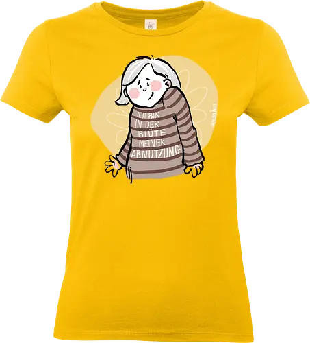 Ich bin in der Blüte.. - Ringelpullisprüche, Ringeldinger, streifenweise, Spruch, Weisheit, Motivation, Ringelpulli, SprücheShirt, Cartoon Illustration, Statement, Handgezeichnet, Humor, Selbstironie, Streifenpulli, Spruchshirt, deutsch - Standard T-Shirt (Women)