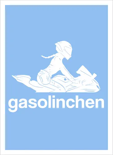 Gasolinchen print weiß