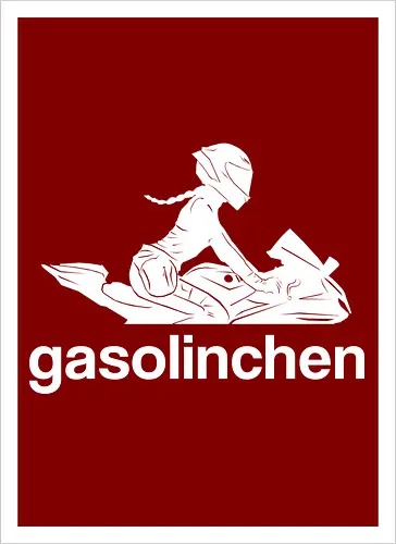 Gasolinchen print weiß
