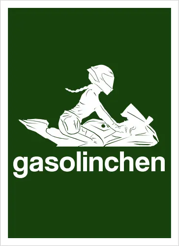 Gasolinchen print weiß
