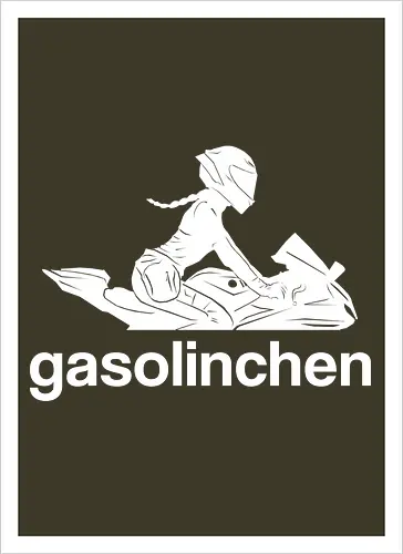 Gasolinchen print weiß