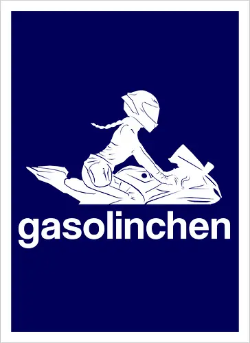 Gasolinchen print weiß