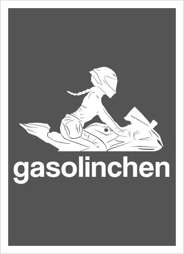 Gasolinchen print weiß