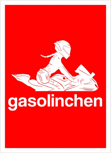Gasolinchen print weiß