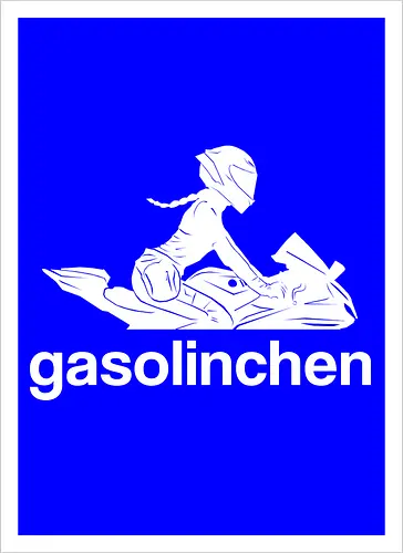 Gasolinchen print weiß