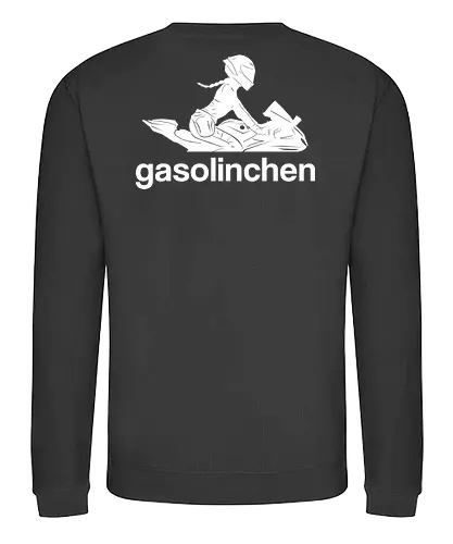 Gasolinchen Back Logo - motorrad, creator, logo - Sweatshirt