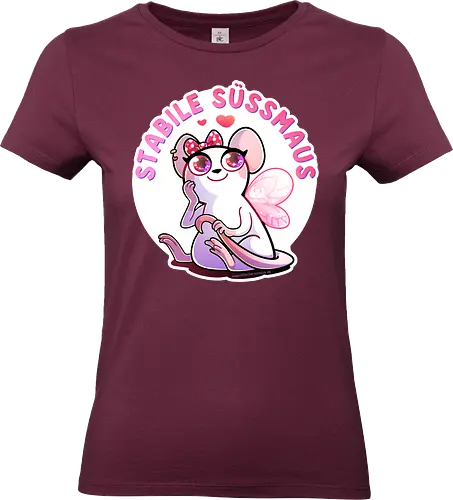 Stabile Süßmaus - süßmaus, maus, stabil, Fee, niedlich, comic, cute - Standard T-Shirt (Women)
