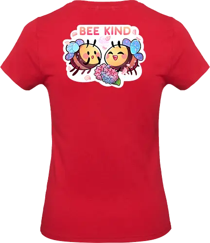 Bee Kind - cute, niedlich, biene, bee, bee kind, comic, blumen, flowers - Standard T-Shirt (Women)