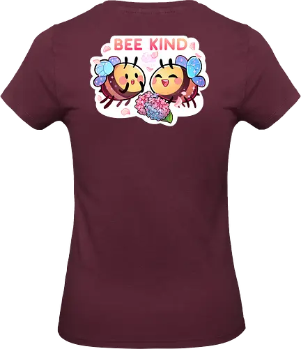 Bee Kind - cute, niedlich, biene, bee, bee kind, comic, blumen, flowers - Standard T-Shirt (Women)