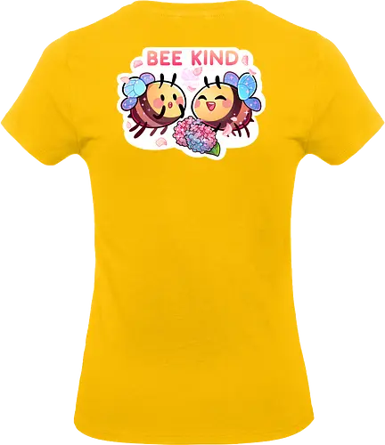 Bee Kind - cute, niedlich, biene, bee, bee kind, comic, blumen, flowers - Standard T-Shirt (Women)