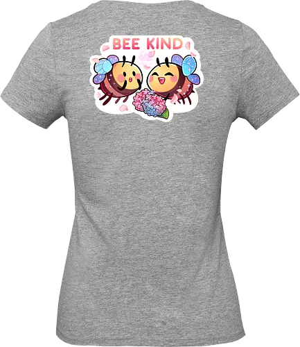 Bee Kind - cute, niedlich, biene, bee, bee kind, comic, blumen, flowers - Standard T-Shirt (Women)