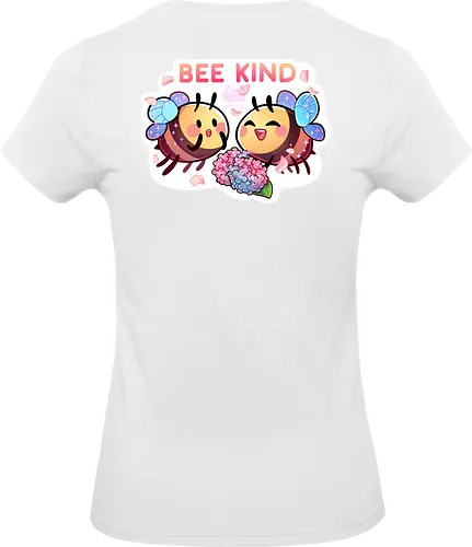 Bee Kind - cute, niedlich, biene, bee, bee kind, comic, blumen, flowers - Standard T-Shirt (Women)