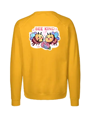 Bee Kind - cute, niedlich, biene, bee, bee kind, comic, blumen, flowers - Fairtrade Sweatshirt