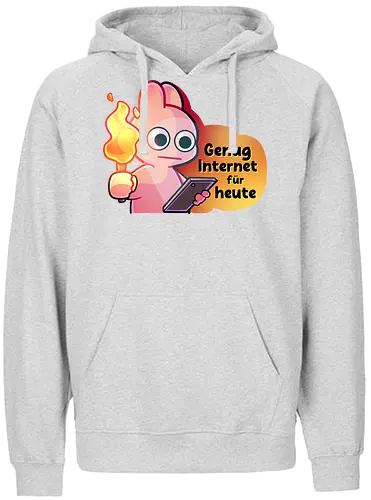 Genug Internet - genug Internet, comic, meme, lustig, funny, rabbit, hase, enough internet - Fairtrade Hoodie
