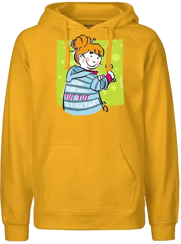 Wenn man was tut... - Ringelpulli, Weisheit, Spruch, Motivation - Fairtrade Hoodie
