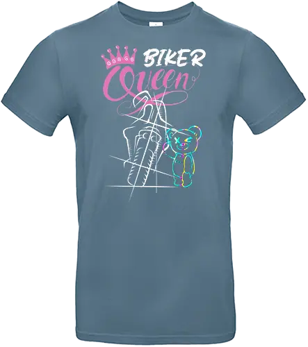 Biker Queen Back - Standard T-Shirt