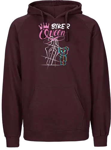 Biker Queen Back - Fairtrade Hoodie