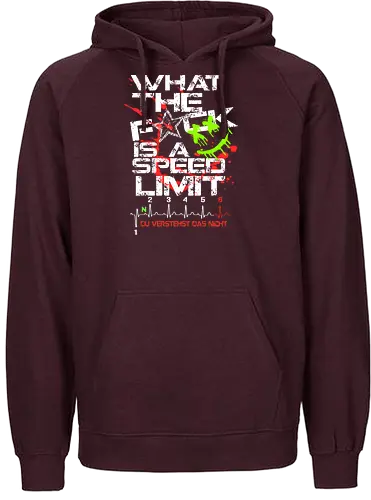 Speed Limit Back - Fairtrade Hoodie