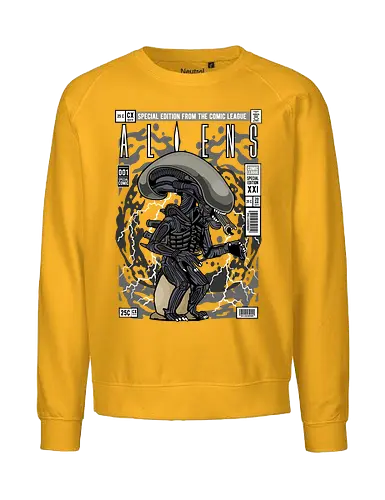 Alien – Xenomorph Terror - alien movie, xenomorph, sci fi horror, space creature, horror film, extraterrestrial, funko style, chibi alien, pop figure style, stylized monster, collectible design, sci fi aesthetic, dark creature, space horror, creepy cute - Fairtrade Sweatshirt