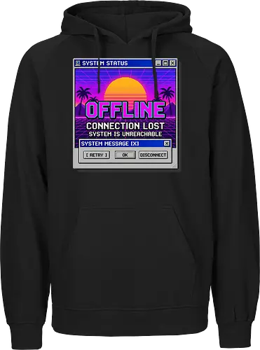 Retro Vaporwave Offline Connection Lost System Error Tee