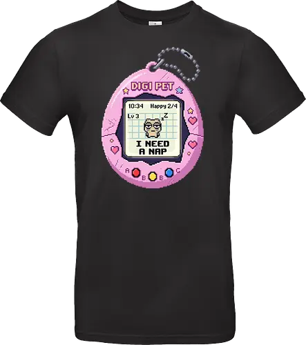 I Need A Nap Retro Virtual Pet Pixel Art Mood Tee