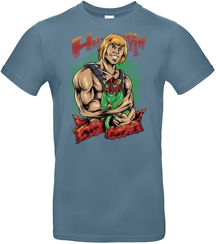 men love cat  - master, heman, skeleton, skull, vintage, classic, cat, kitty, cat lover, pet, animal, movie, cartoon, 80s, 90s, popart - Standard T-Shirt