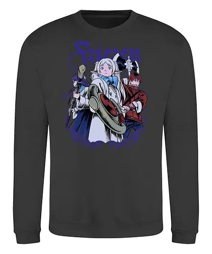 wizard team  - wizard, witch, magician, stark, fern, frieren, fairy, adventure, anime, manga, streetwear - Sweatshirt