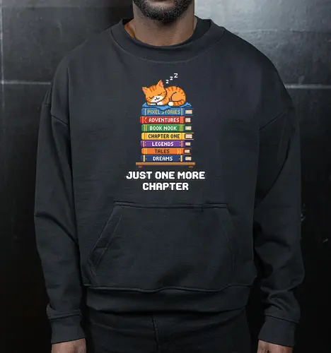 Just One More Chapter - Sleeping Pixel Cat Book 