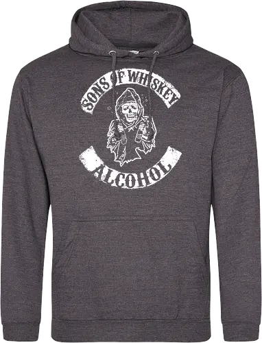 Whiskey-Bruderschaft - Reaper-Totenkopf Vintage Biker-Club-Stil 