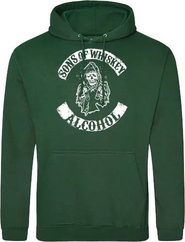 Whiskey-Bruderschaft - Reaper-Totenkopf Vintage Biker-Club-Stil 