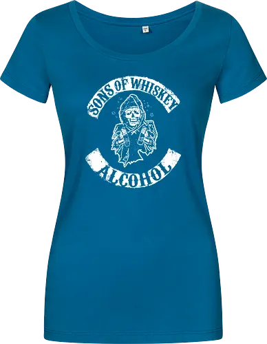 Whiskey-Bruderschaft - Reaper-Totenkopf Vintage Biker-Club-Stil 