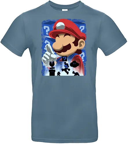 Classic Blue Jumpman - Mario, Klemptner - Standard T-Shirt