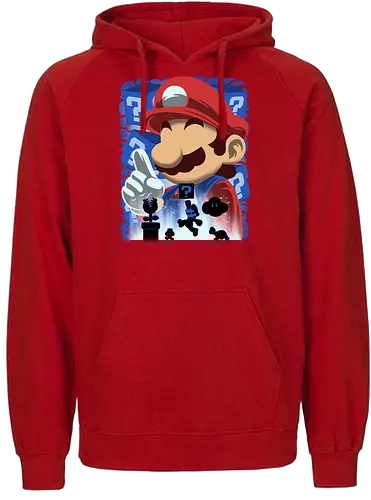 Classic Blue Jumpman - Mario, Klemptner - Fairtrade Hoodie